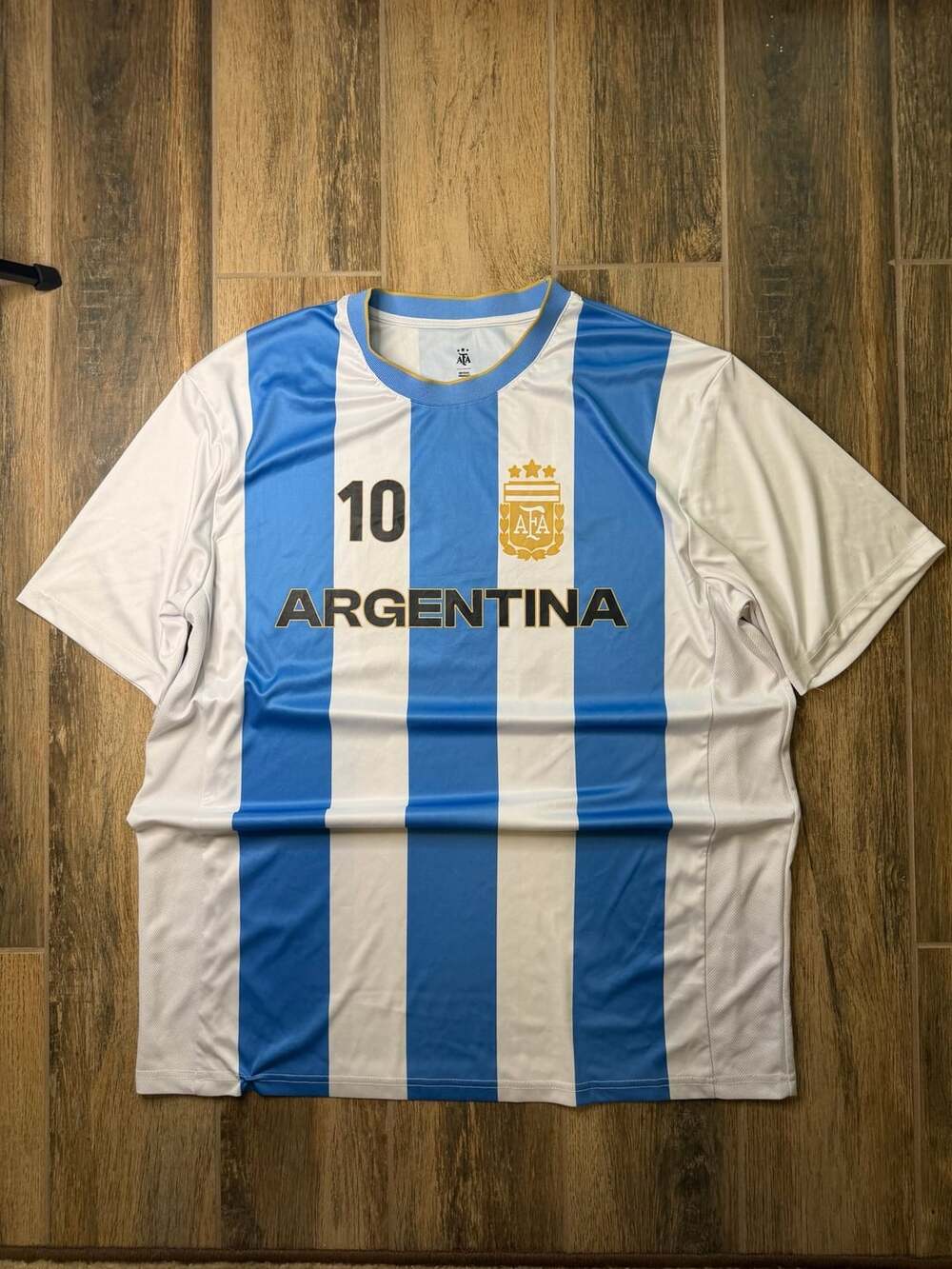 AFA Argentina Lionel Messi 10 Soccer Jersey Size XL Blue White
